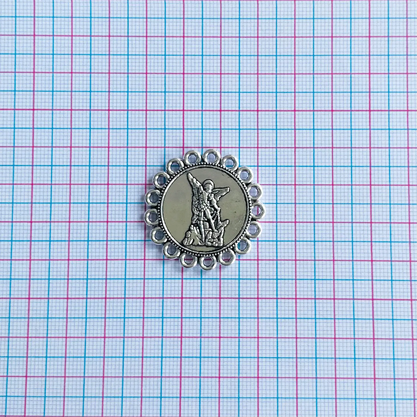 Medalla San Miguel Arcángel • Zamak • 33x33 mm 2