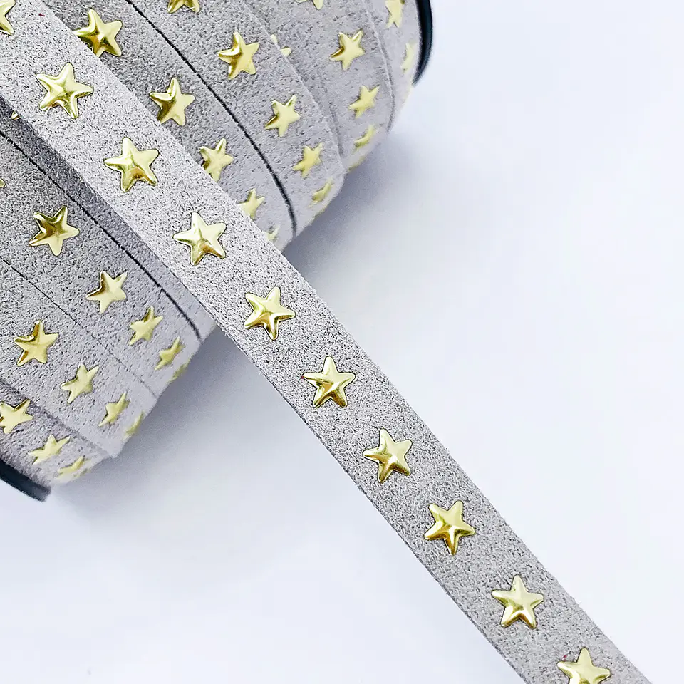 Cuero plano con taches de estrellas • 10 mm 1
