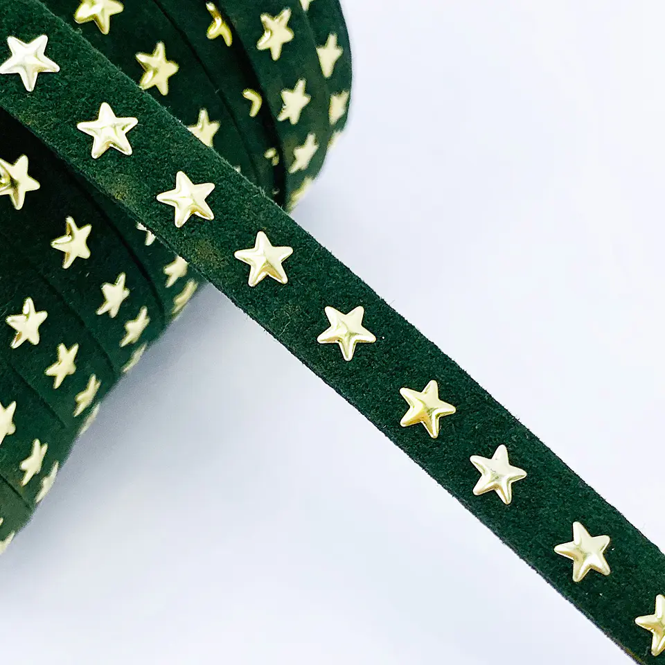 Cuero plano con taches de estrellas • 10 mm 4
