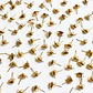 Herraje Topo Gota • Baño de Oro • 10x5 mm - Miniatura 1