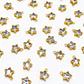 Dije Estrella Circón • Baño de Oro • 8x6 mm - Miniatura 1