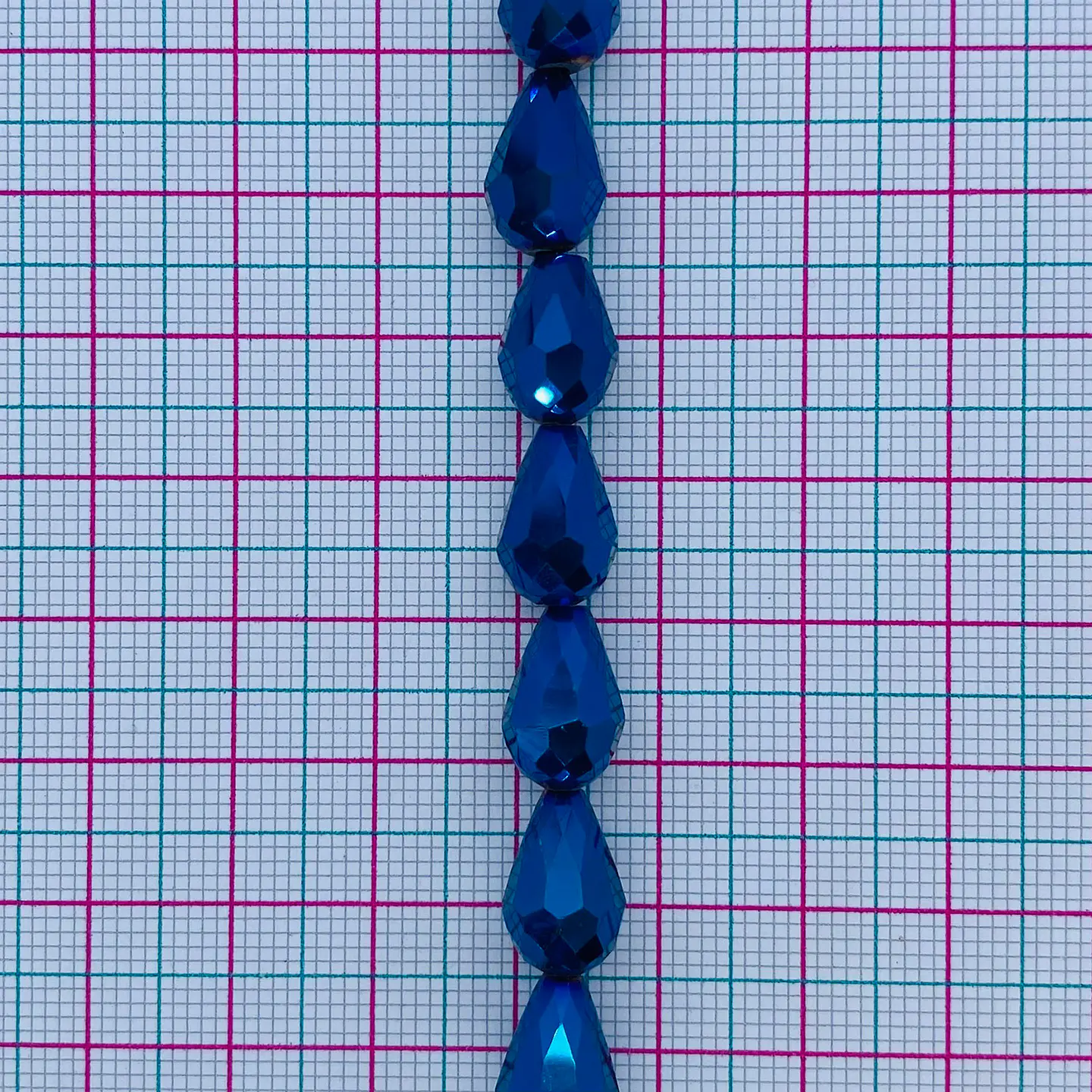 Separador Lágrima Facetada • Cristal • 8x15 mm 2
