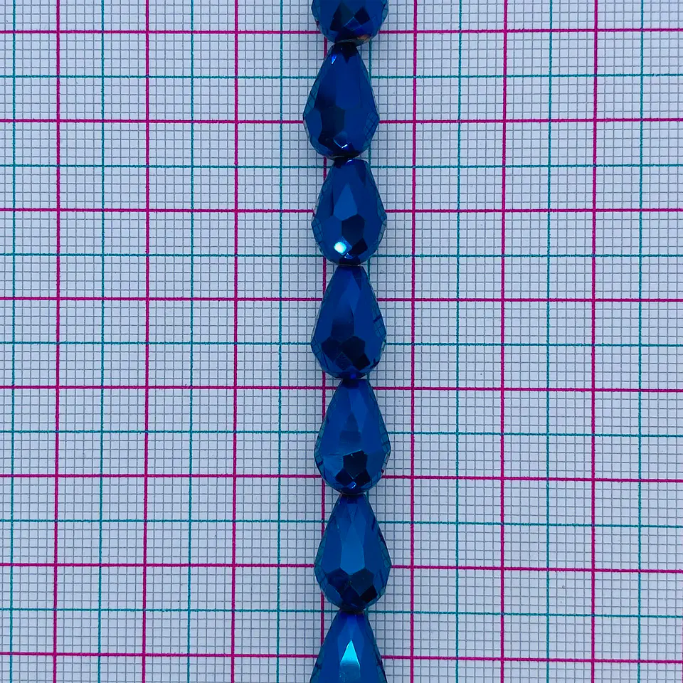 Separador Lágrima Facetada • Cristal • 8x15 mm 2