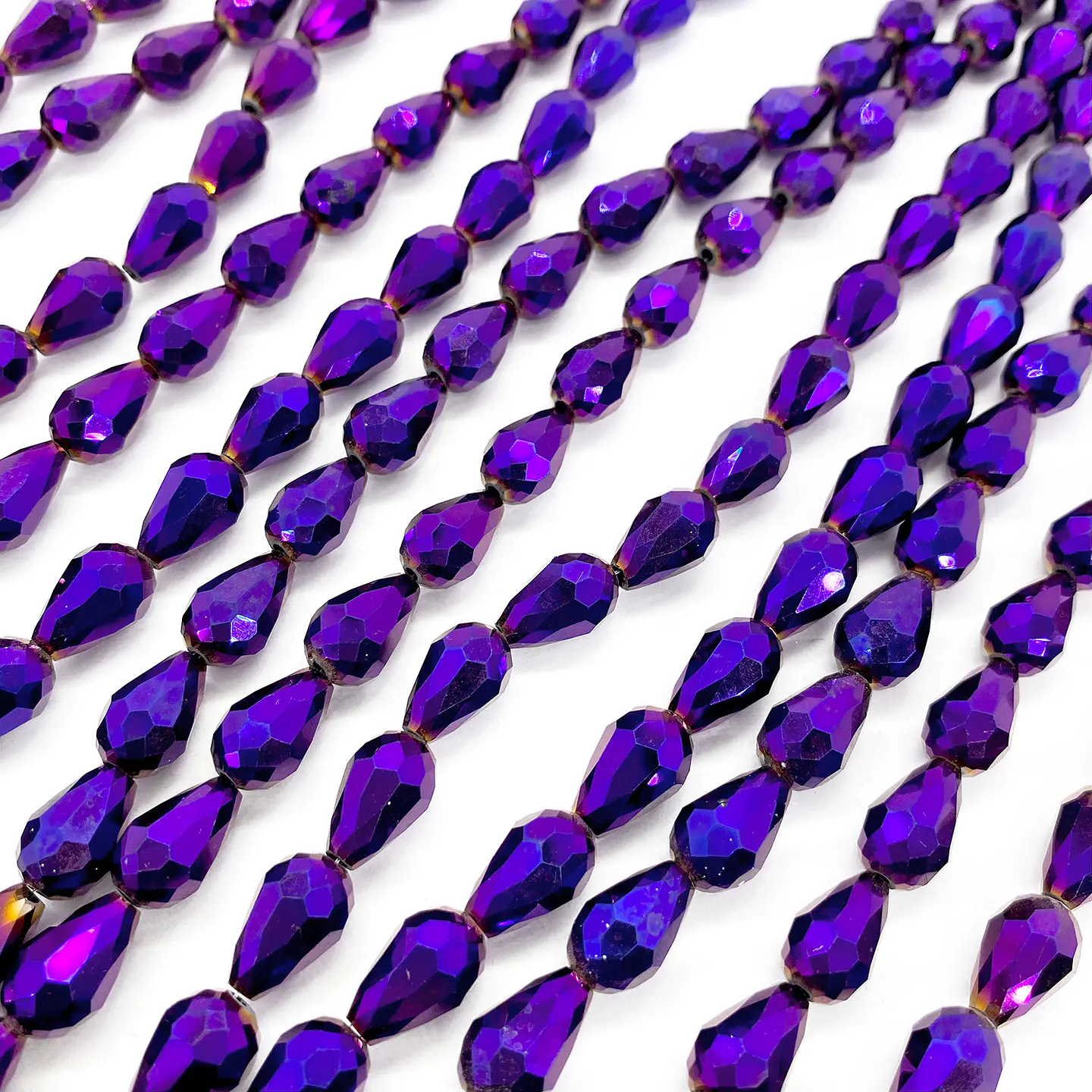 Separador Lágrima Facetada • Cristal • 8x15 mm 1