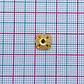 Cubre Bola Campana Flor • Baño de oro • 7x7 mm - Miniatura 2