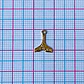 Mini Dije Cola de Sirena • Baño de Oro • 11x10 mm - Miniatura 2