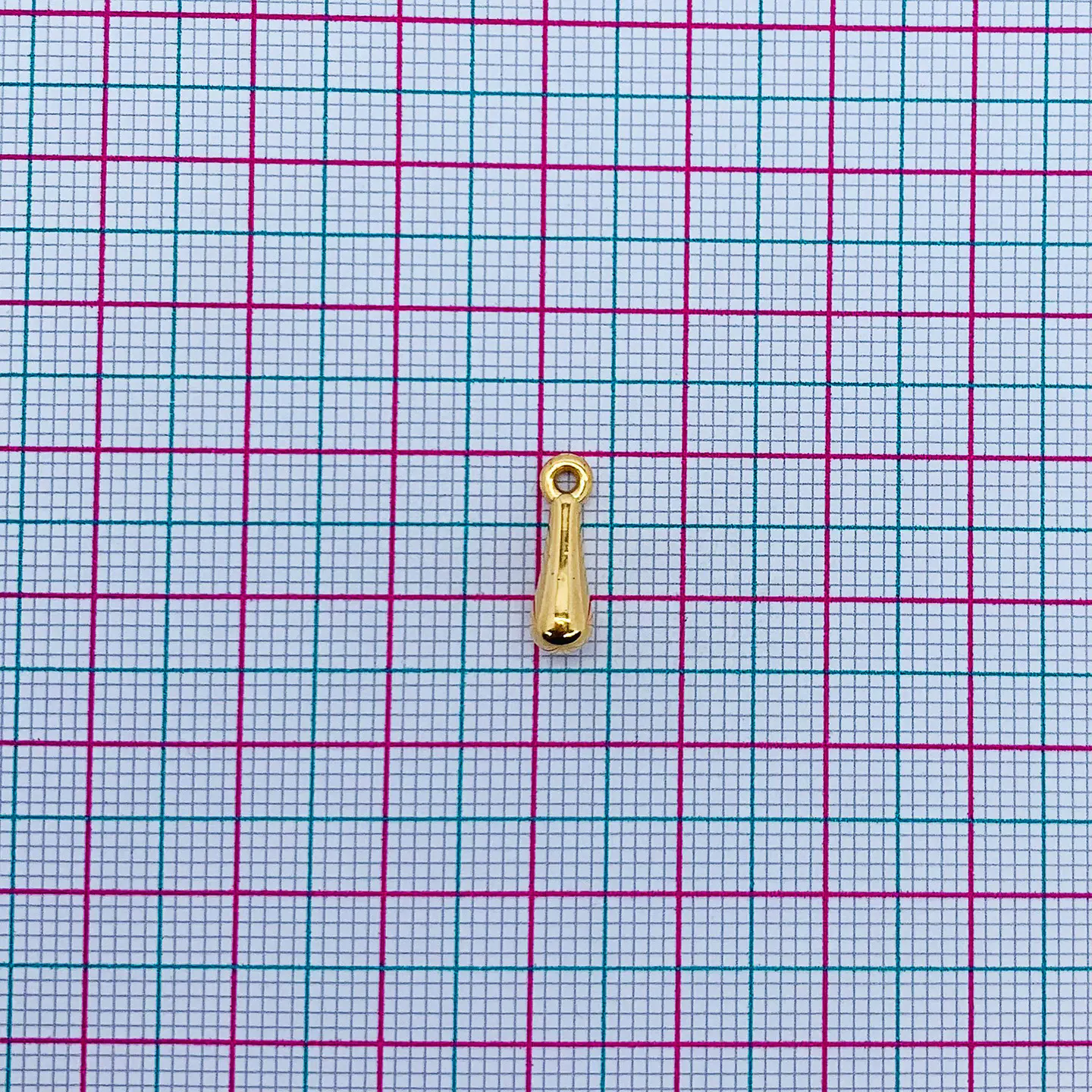 Dije Gota • Baño de Oro • 4x14 mm 2