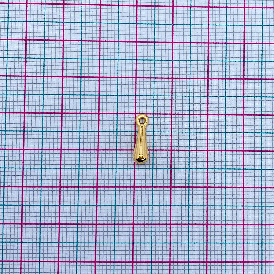 Dije Gota • Baño de Oro • 4x14 mm 2