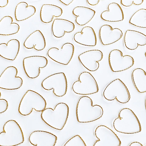 Silueta Corazón • Baño de Oro • 20x20 mm