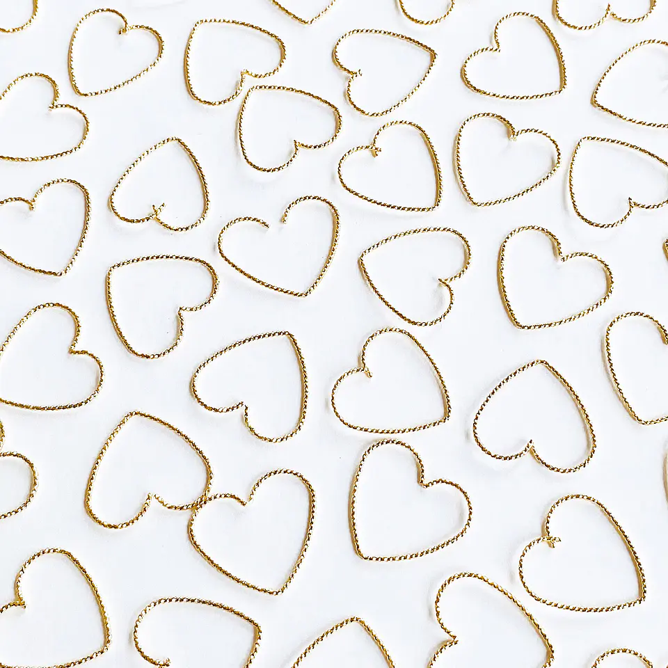 Silueta Corazón • Baño de Oro • 20x20 mm 1