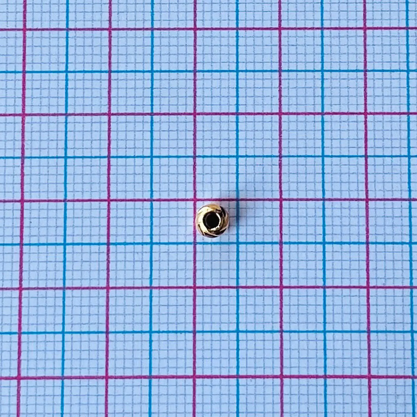 Balin Tallado • Baño de Oro • 4 mm 2