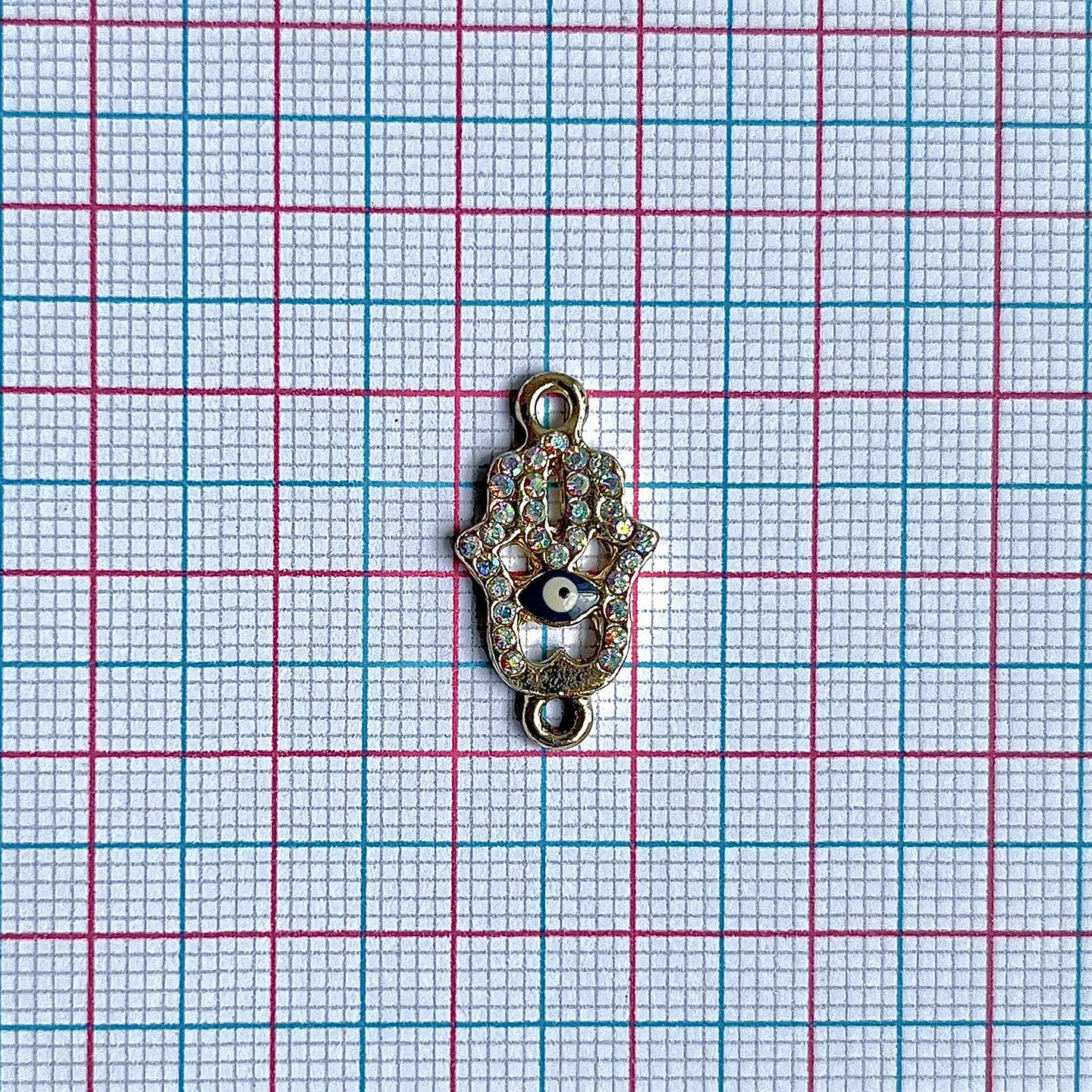Dije Mano Hamsa Circones • Zamak • 12x22 mm 2