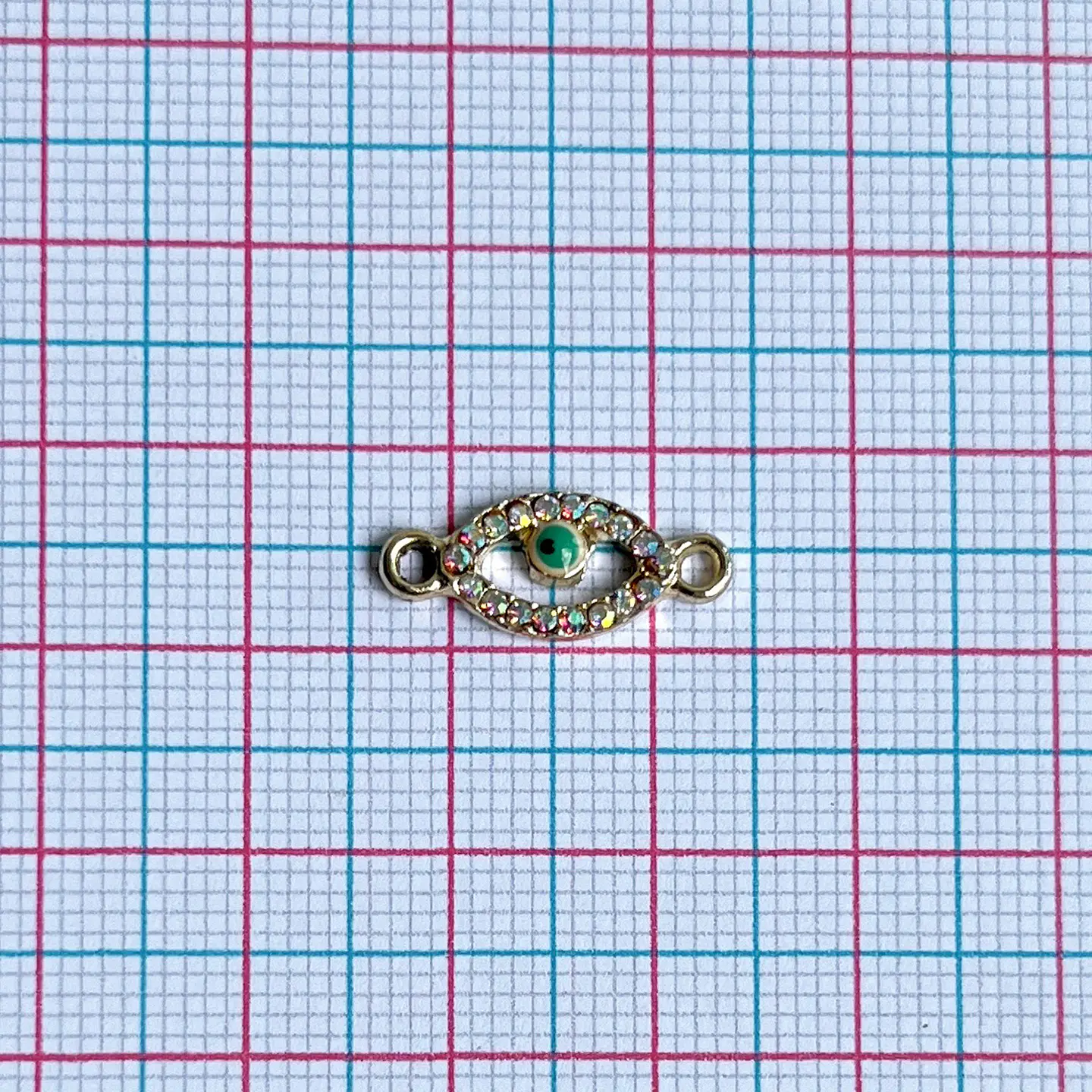 Dije Ojo Turco Circones • Zamak • 18x8 mm 2