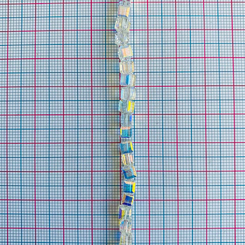 Separador Cubo Boreal • Cristal • 4x4 mm