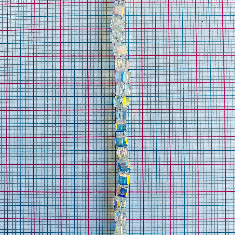 Separador Cubo Boreal • Cristal • 4x4 mm 2