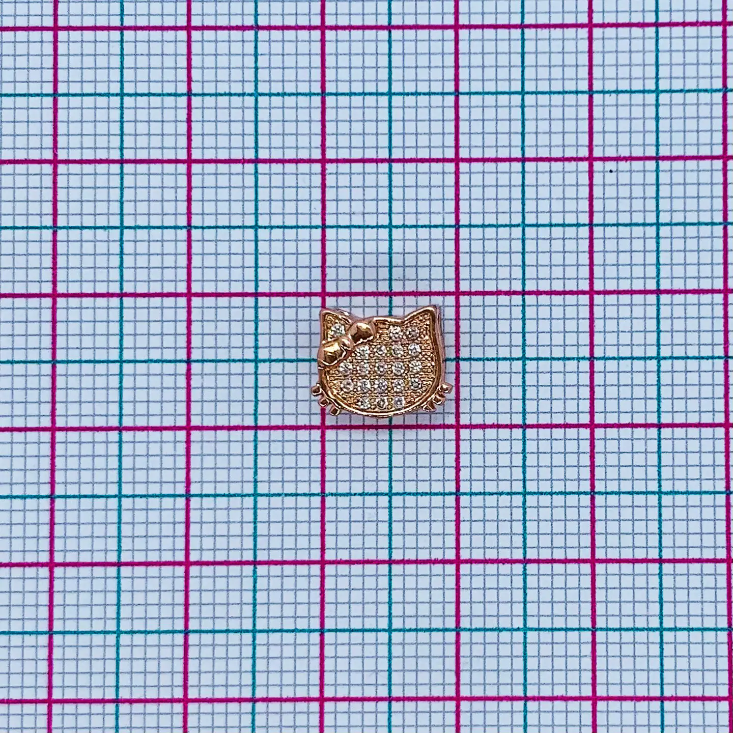Dije Gatito Circones • Rodio • 9X9 MM 2