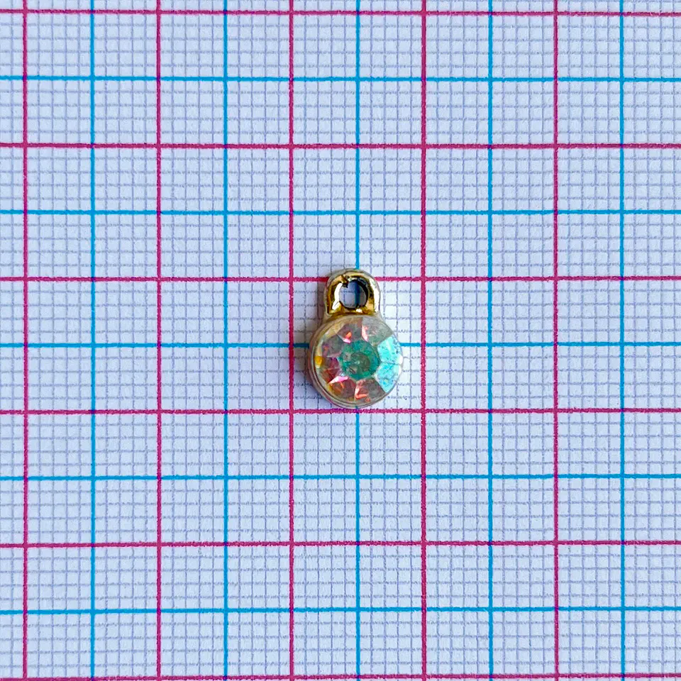 Dije Piedra Boreal • Zamak • 7x10 mm 2