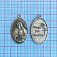 Dije Medalla Ovalada  Virgen de Guadalupe • Zamak • 25x46 mm - thumbnail 2