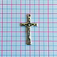 Dije Cruz Crucifijo de Fátima • Zamak • 18x34 mm - Miniatura 2