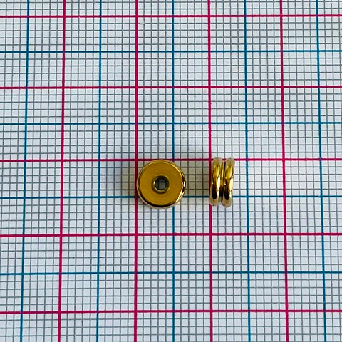 Separador de Doble Argolla • Acero • 6x6 mm 