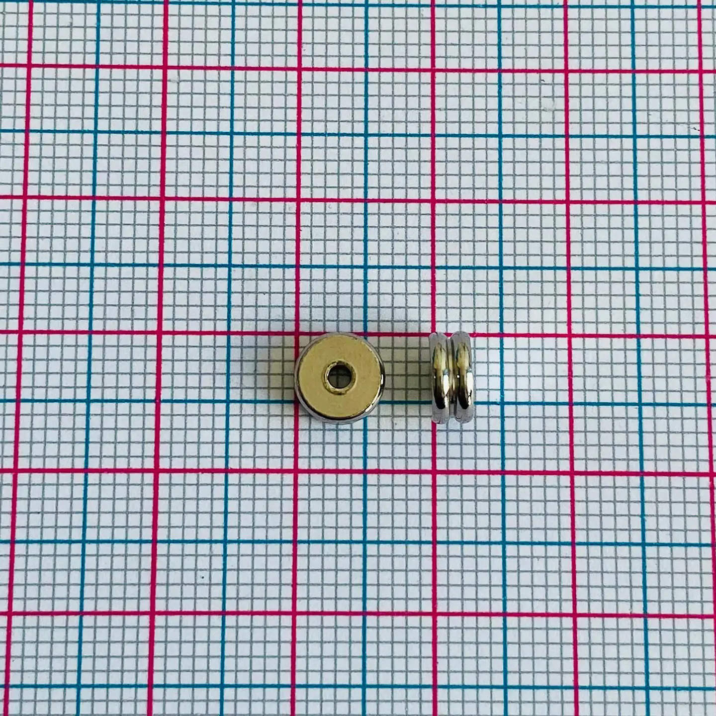 Separador de Doble Argolla Plateado • Acero • 6x6 mm 2