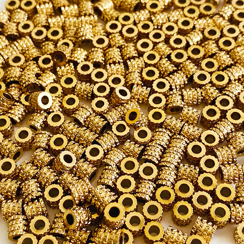 Separador de Cilindro Texturizado • Acero • 4x5 mm