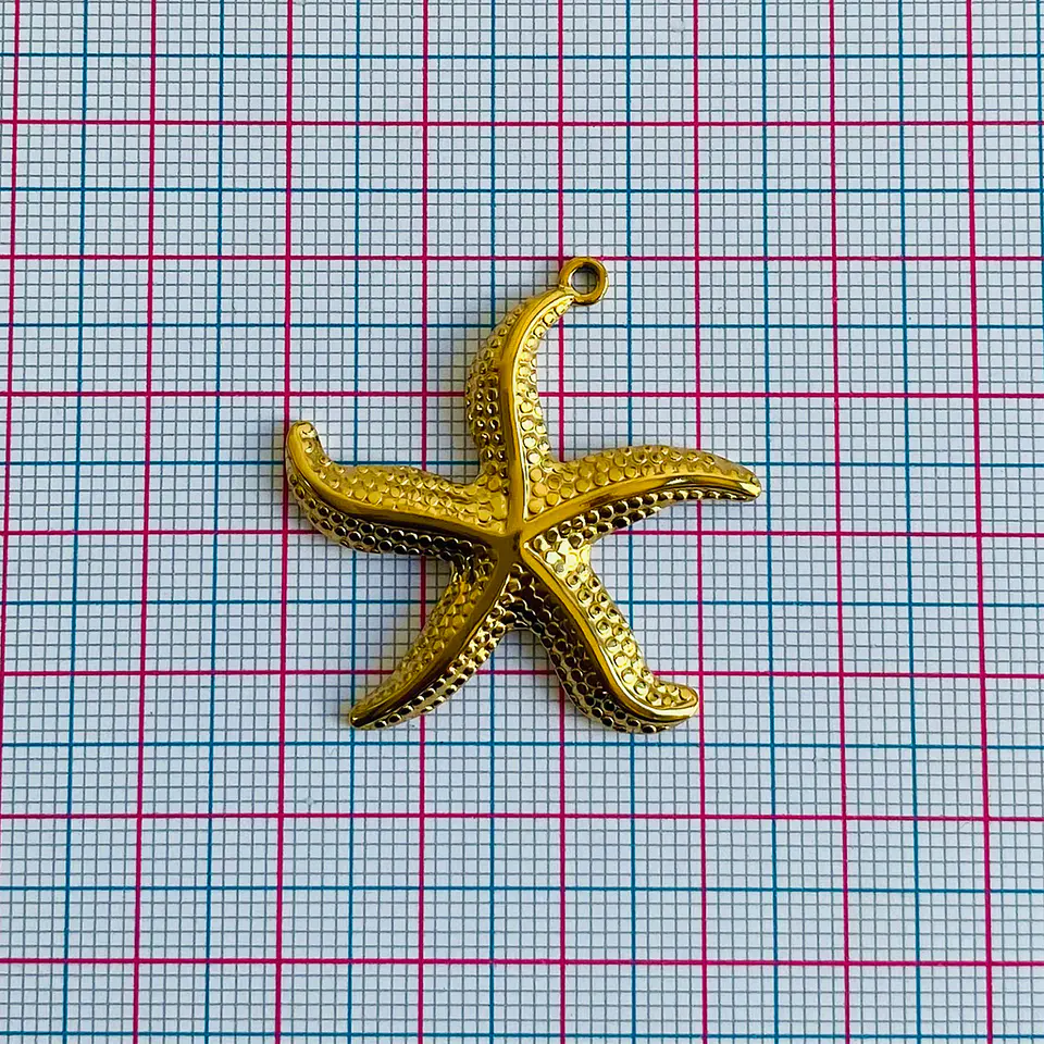 Dije Estrella de Mar Grande • Acero • 35x35 mm 2