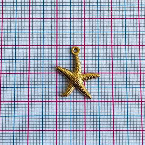 Dije Estrella de Mar Chica • Acero • 15x20 mm
