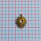 Dije Corazón Calado Resplandeciente • Acero • 18x23 mm - Miniatura 2