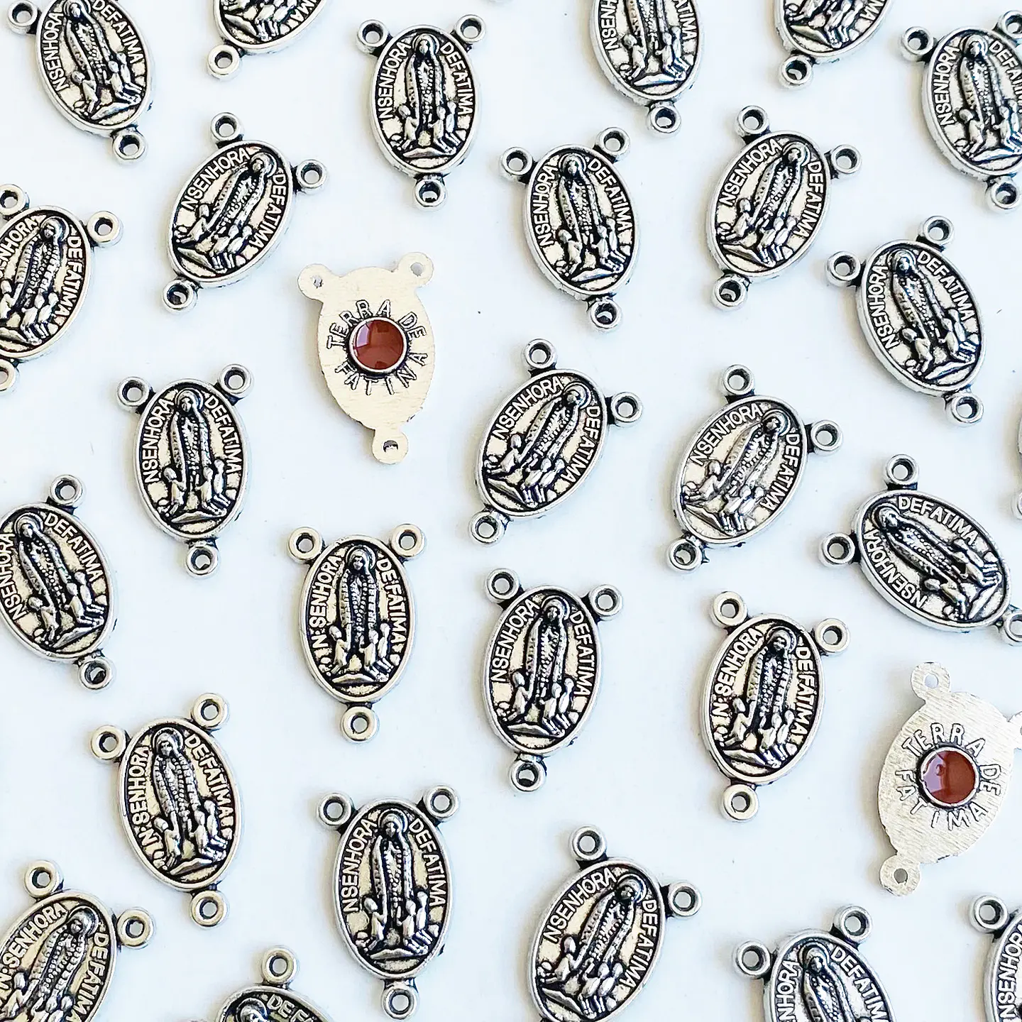 Centro para Rosario de la Virgen de Fátima • Zamak • 13x20 mm 1