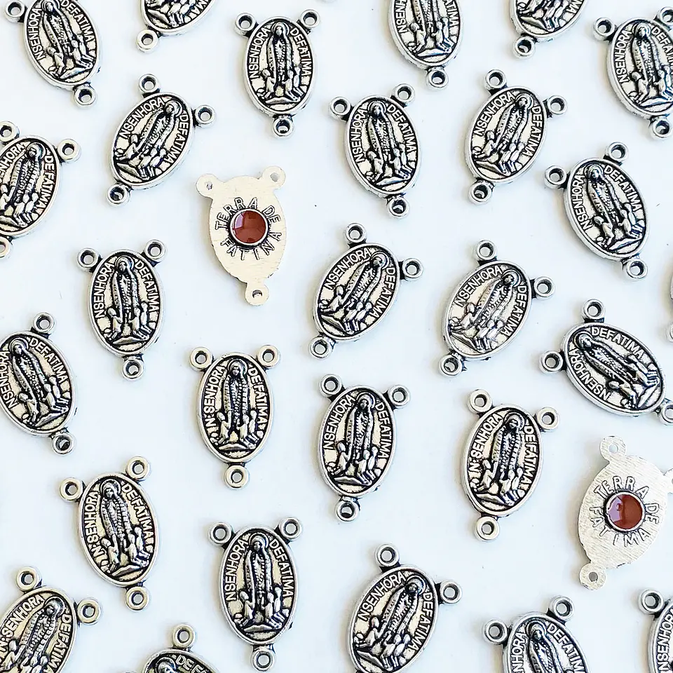 Centro para Rosario de la Virgen de Fátima • Zamak • 13x20 mm 1