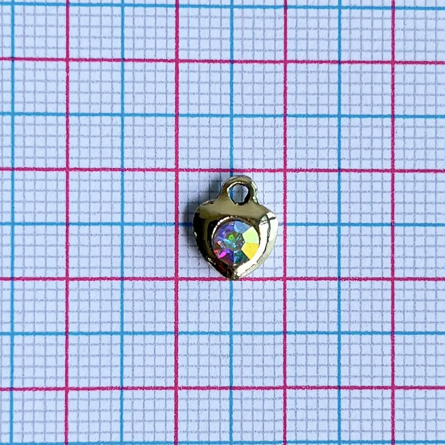 Dije Corazón con Circón • Fantasía • 8x10 mm 2