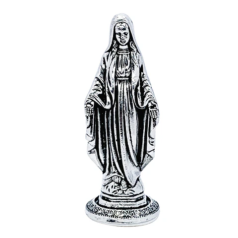 Señor de la Misericordia y Virgen Milagrosa con Base • Zamak • 3.5x9 cm