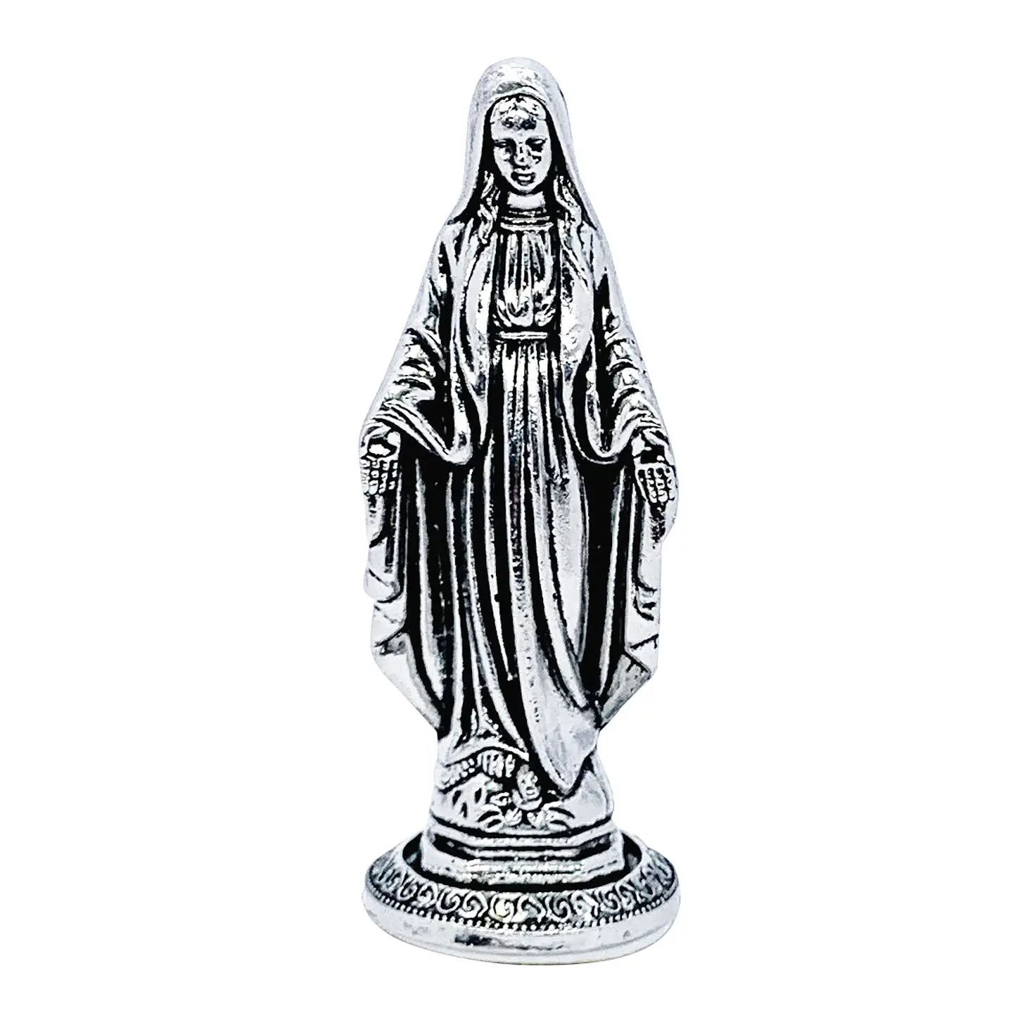 Señor de la Misericordia y Virgen Milagrosa con Base • Zamak • 3.5x9 cm 1