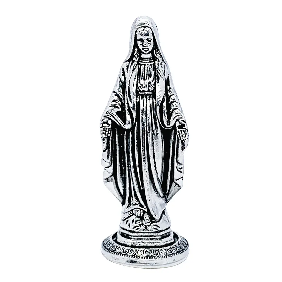 Señor de la Misericordia y Virgen Milagrosa con Base • Zamak • 3.5x9 cm 1
