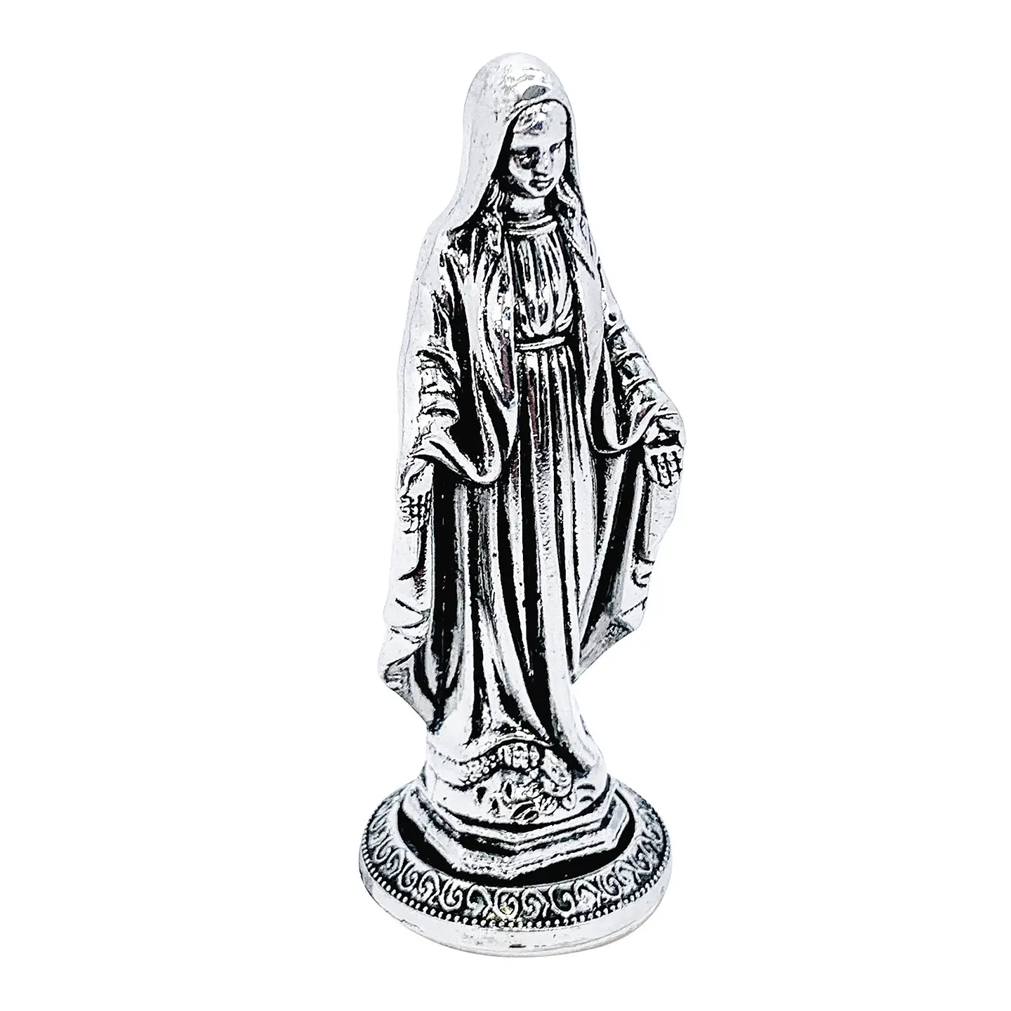 Señor de la Misericordia y Virgen Milagrosa con Base • Zamak • 3.5x9 cm 2