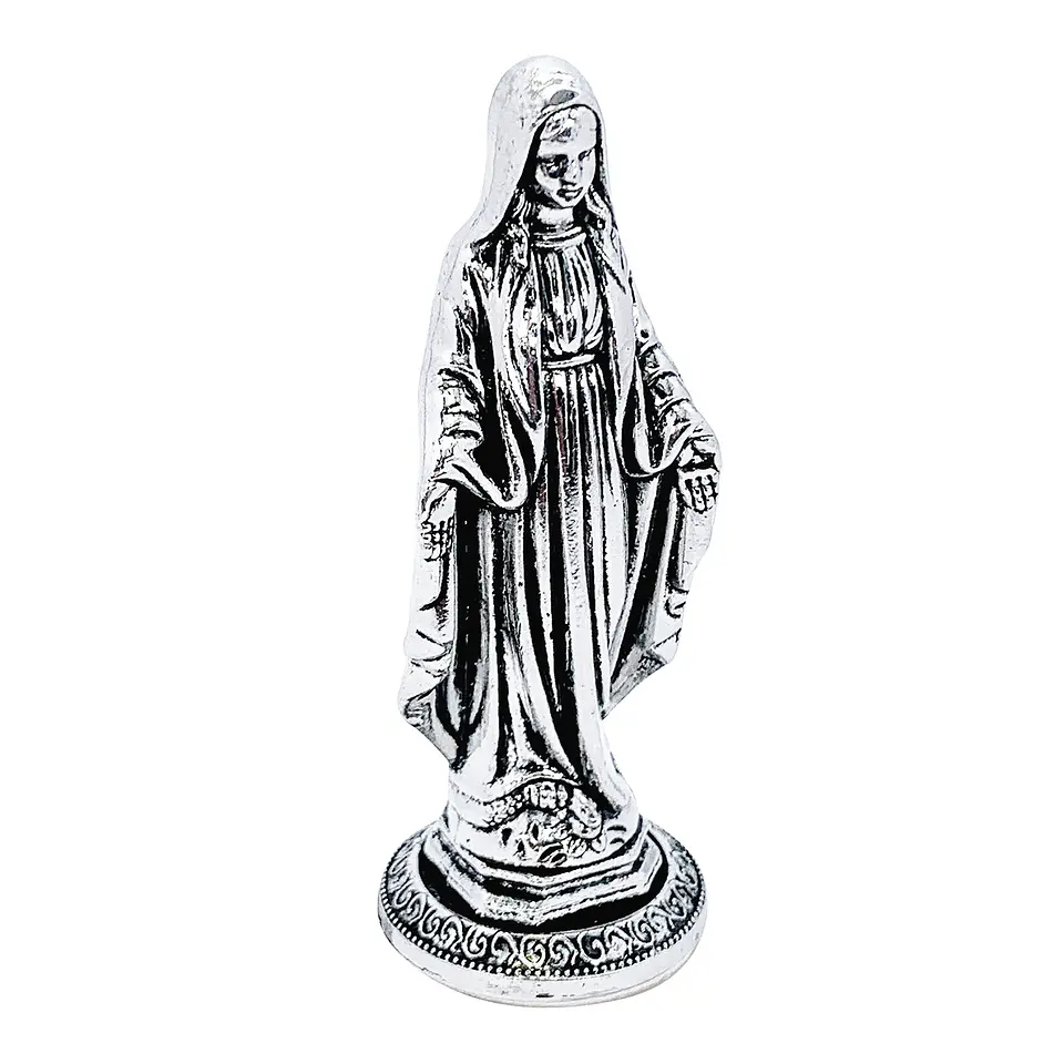 Señor de la Misericordia y Virgen Milagrosa con Base • Zamak • 3.5x9 cm 2