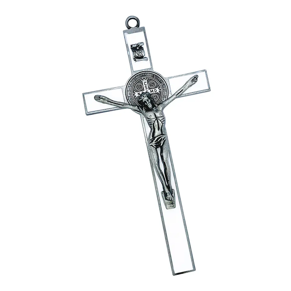 Cristo Medalla de San Benito de Pared • Zamak • 9x19 mm 1