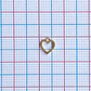 Mini Dije Corazón Silueta • Baño de Oro • 6x7 mm - thumbnail 2