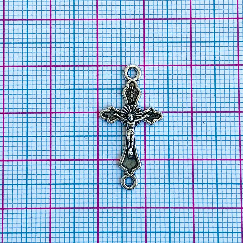 Dije Cruz Crucifijo Conector • Zamak • 14x26 mm 2