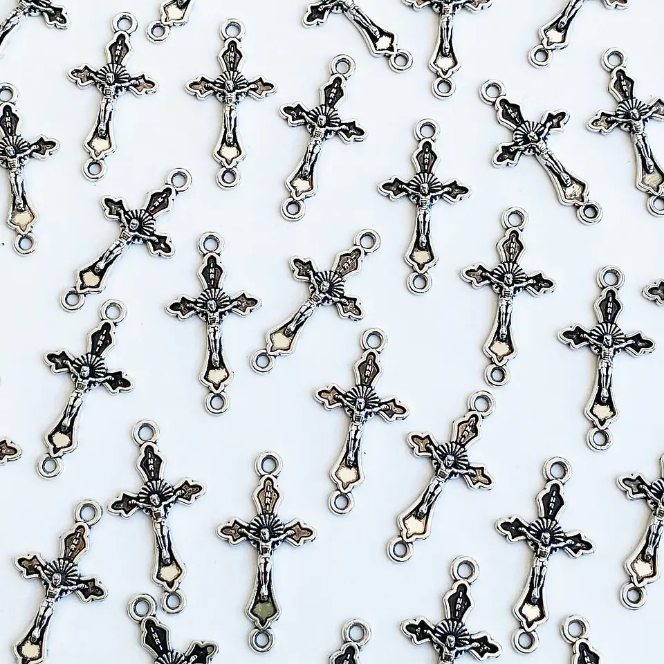 Dije Cruz Crucifijo Conector • Zamak • 14x26 mm 1