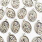 Medalla Sagrado Corazón de Jesús y Sagrado Corazón de María • Zamak • 22x36 mm - thumbnail 1