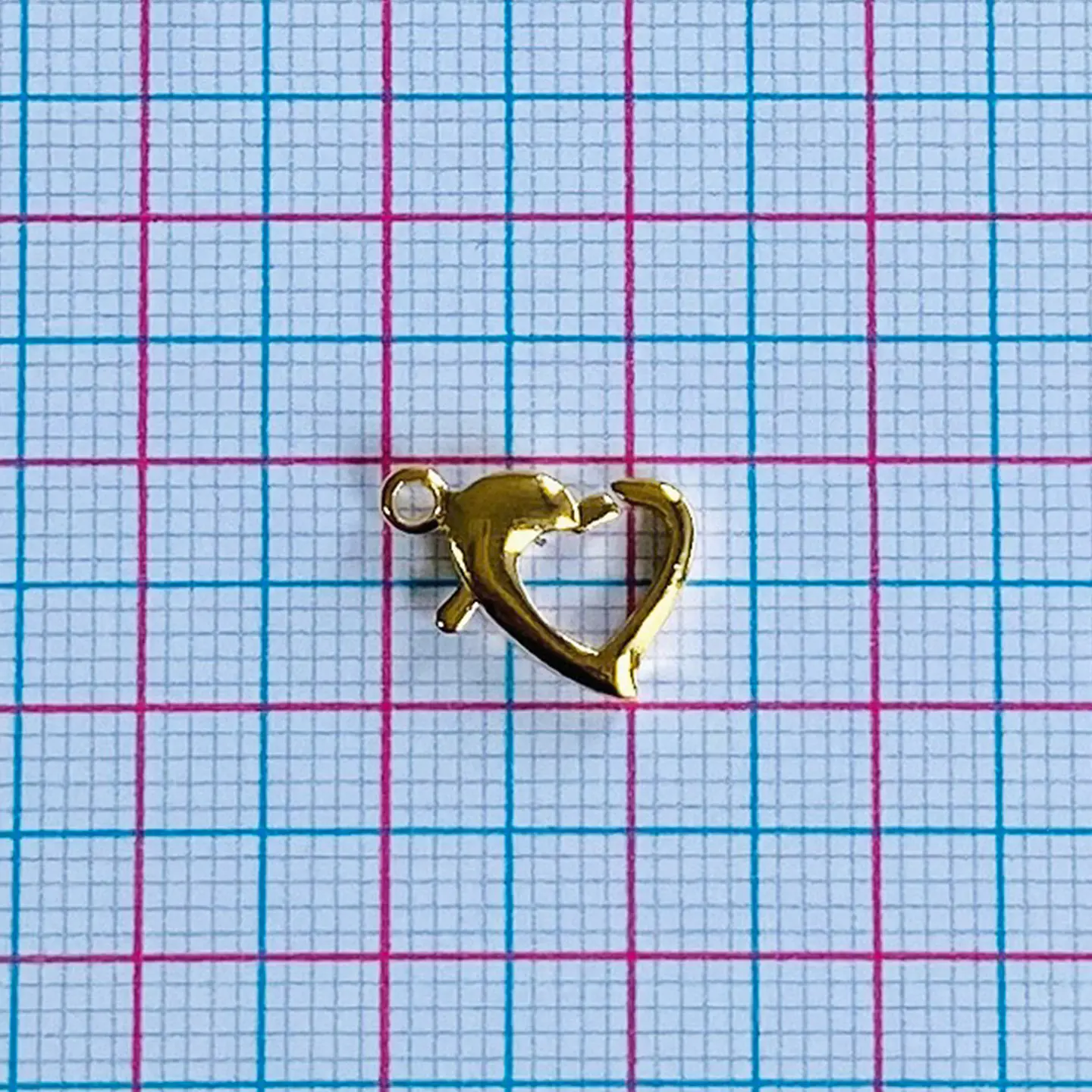Broche Picoloro Corazón • Baño de Oro • 10x13 mm 2