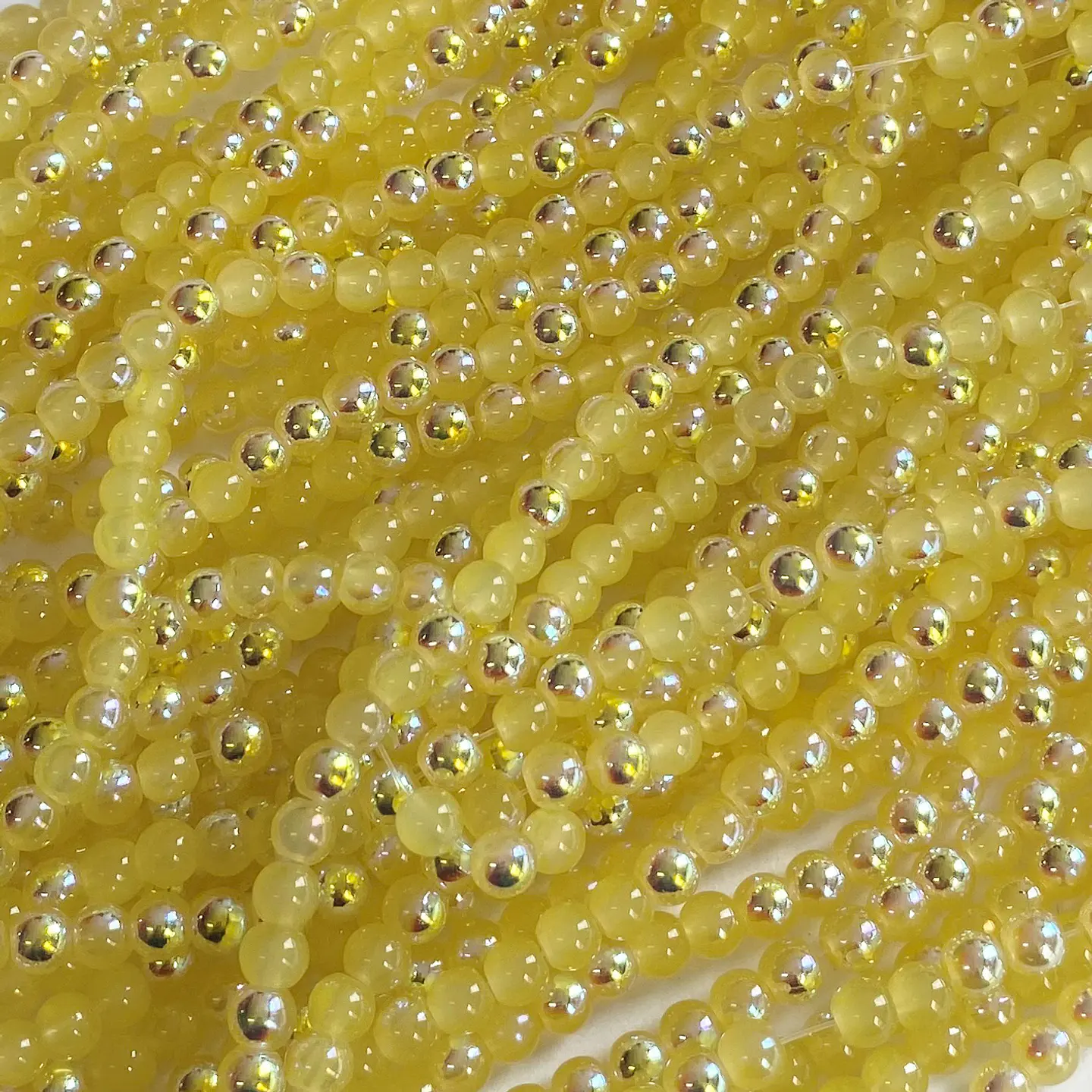 Perla con Brillo AB • Vidrio • 6 mm 8