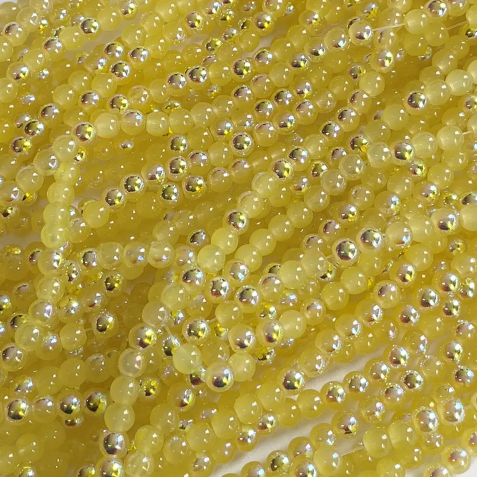 Perla con Brillo AB • Vidrio • 6 mm 8