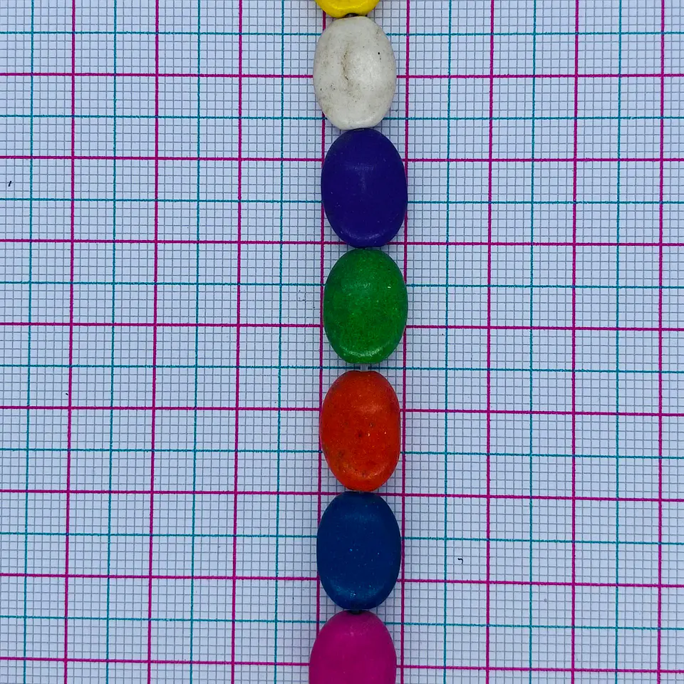 Separador Óvalo Plano • Fósil • 15x10 mm 2