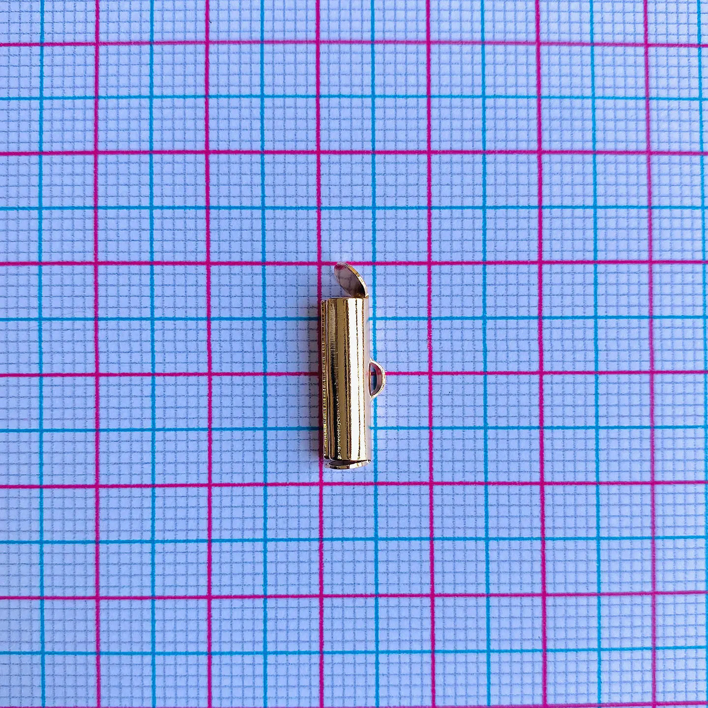 Broche Flauta • Baño de Oro • 16x6 mm 2