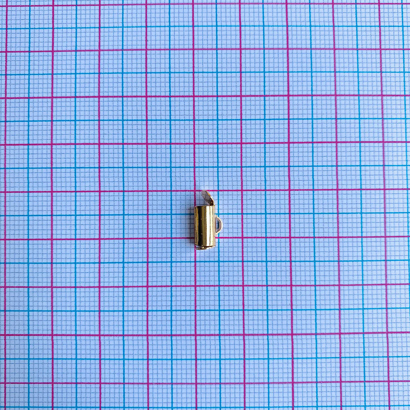 Broche Flauta Pequeño • Baño de Oro • 10x6 mm 2