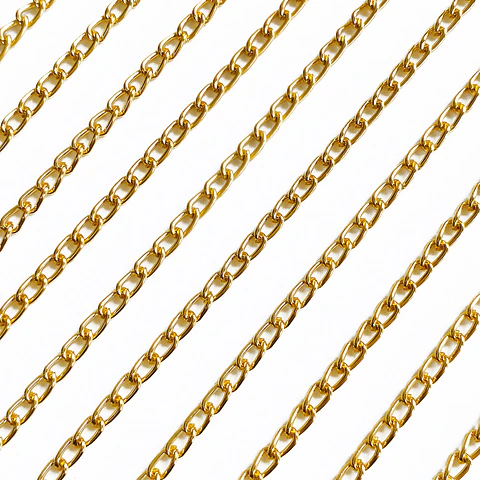 Cadena Barbada • Aluminio • 4 mm