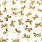 Dije Moño Cinta • Baño de Oro • 17x11 mm - Miniatura 1